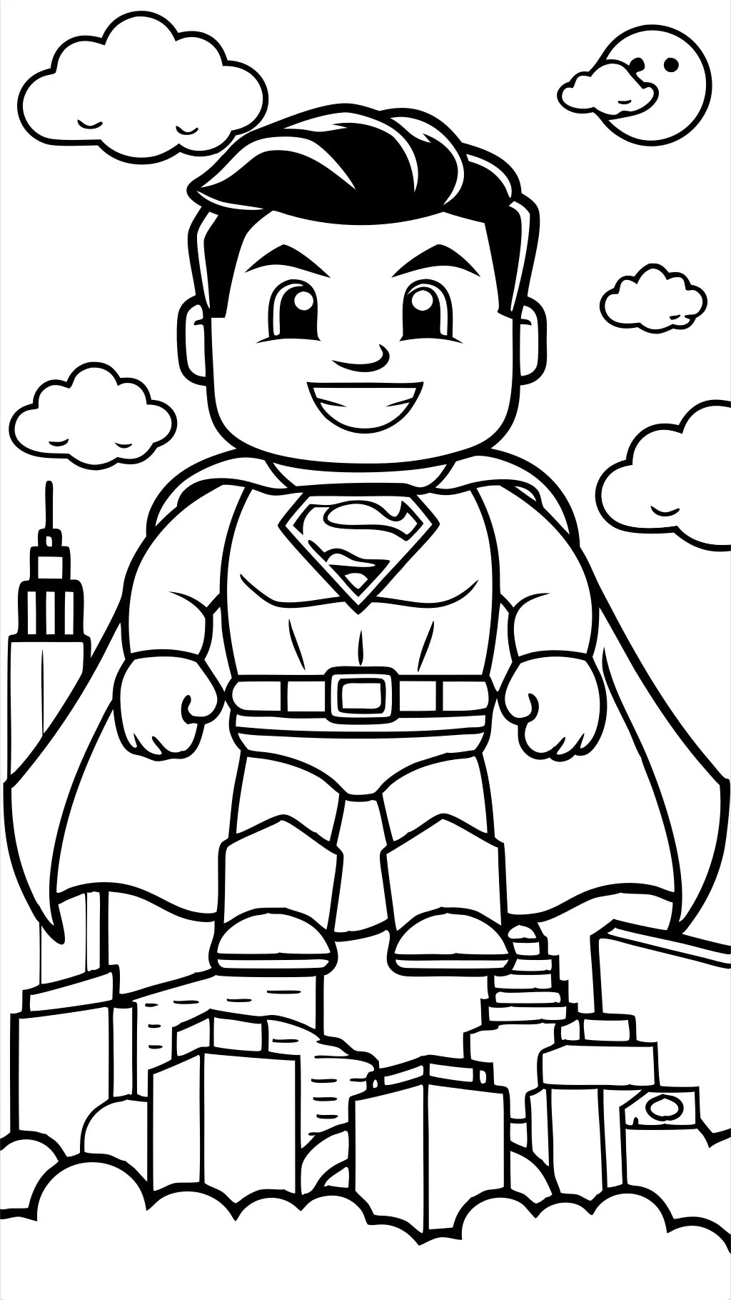 LEGO Superman para colorear